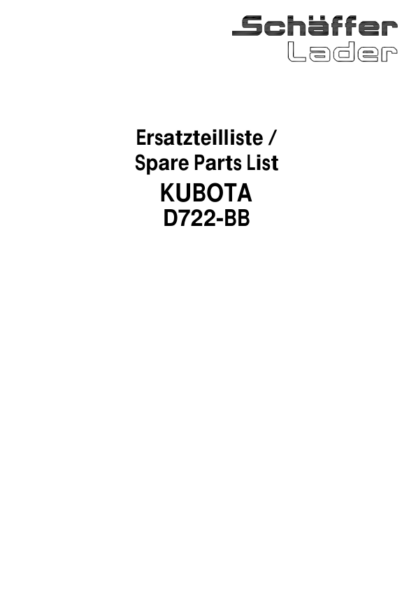 Kubota D722-BB-EC-STD-2 Diesel Engine Parts Manual - Image 3