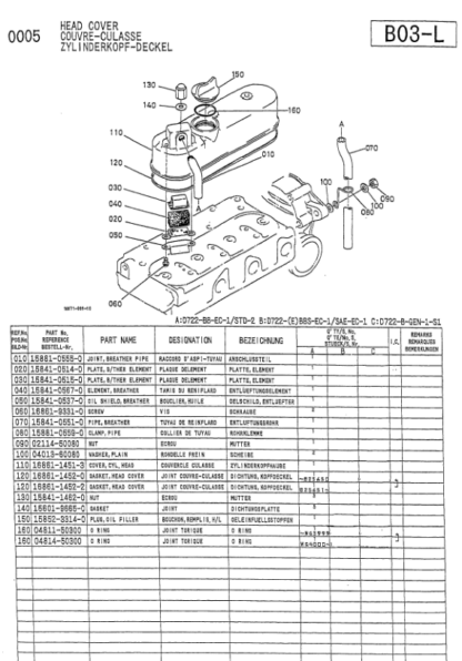 Kubota D722-BB-EC-STD-2 Diesel Engine Parts Manual - Image 7