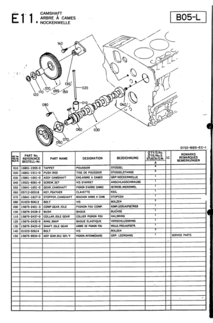 Kubota D722-BBS-EC-1 Diesel Engine Parts Catalog - Image 6