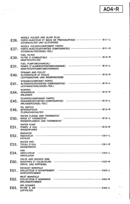 Kubota D722-BBS-EC-1 Diesel Engine Parts Catalog - Image 9