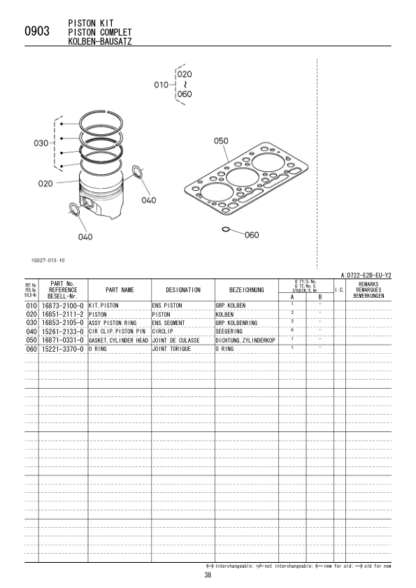 Kubota D722-E2B-EU-Y2 Diesel Engine Parts Manual - Image 8