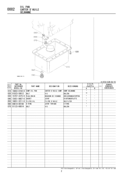 Kubota D722-E2B-EU-Y2 Diesel Engine Parts Manual - Image 5