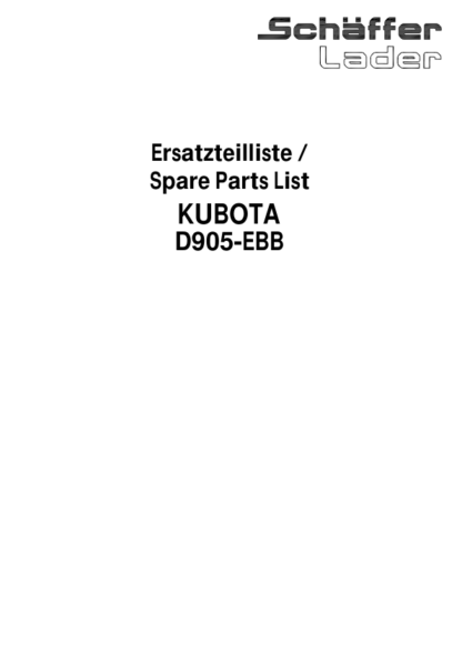 Kubota D905-EBB Diesel Engine Parts Manual - Image 11