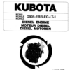 Kubota D905-EBB Diesel Engine Parts Manual - Image 2