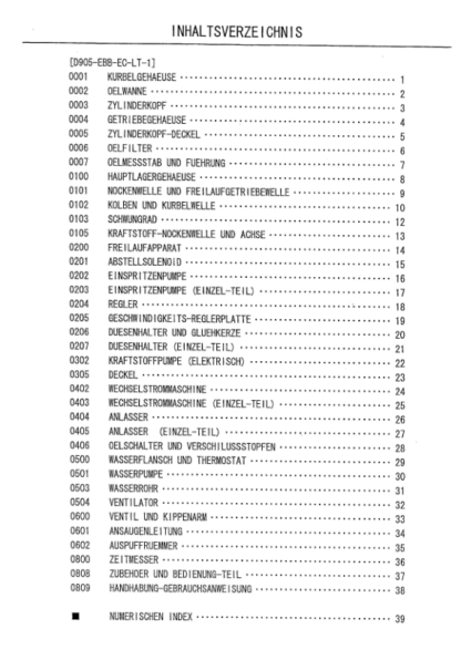 Kubota D905-EBB Diesel Engine Parts Manual - Image 4