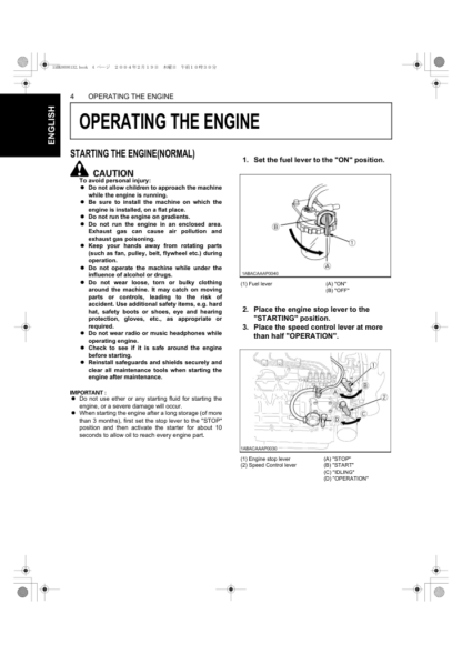 Kubota Diesel Engine Operations Manual - Image 7