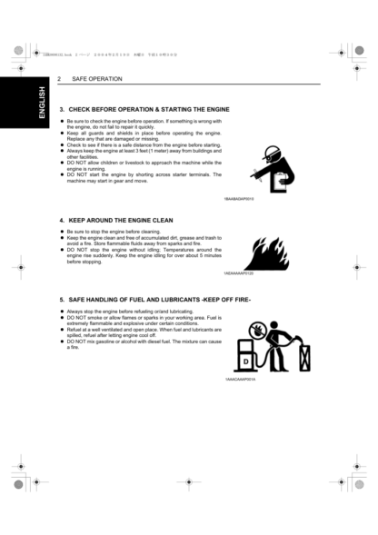 Kubota Diesel Engine Operations Manual - Image 15