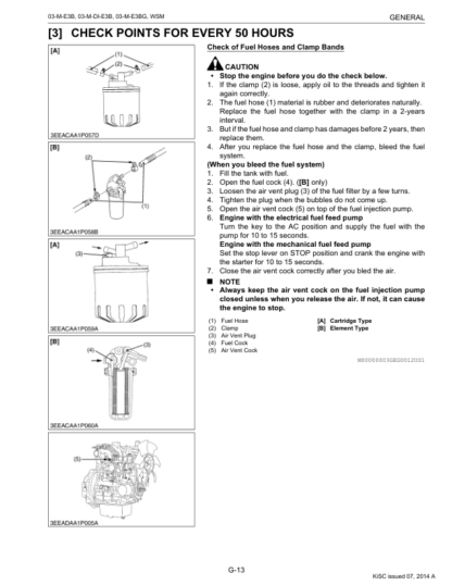 Kubota E3B E3BG Series Engine Workshop Manual - Image 9