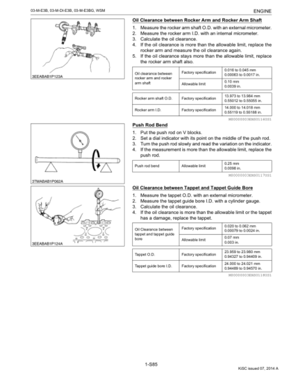 Kubota E3B E3BG Series Engine Workshop Manual - Image 7