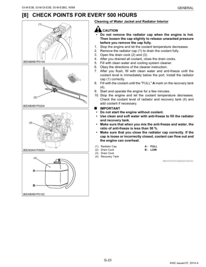 Kubota E3B E3BG Series Engine Workshop Manual - Image 10