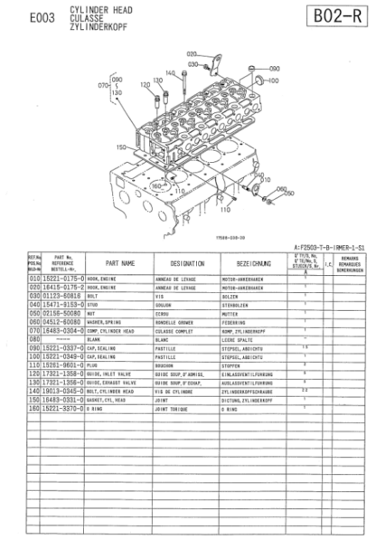 Kubota F2503-T-B Diesel Engine Parts Manual - Image 6