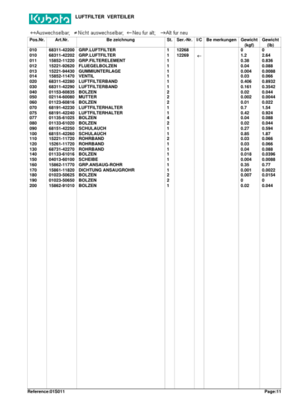 Kubota KH36H Diesel Engine Parts Manuals - Image 5