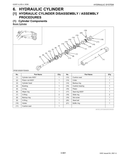 Kubota KX057-4 U55-4 Excavator Workshop Manual - Image 8