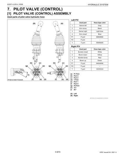 Kubota KX057-4 U55-4 Excavator Workshop Manual - Image 9