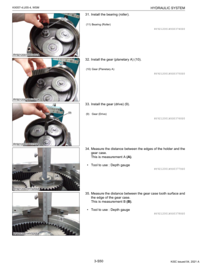 Kubota KX057-4 U55-4 Excavator Workshop Manual - Image 7