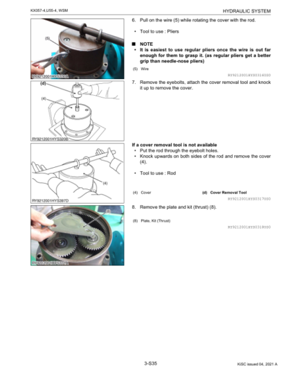 Kubota KX057-4 U55-4 Excavator Workshop Manual - Image 6