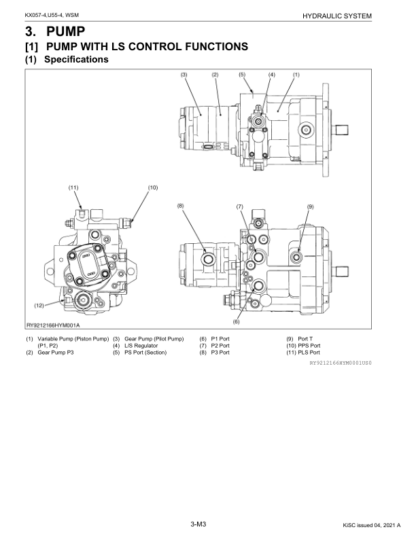 Kubota KX057-4 U55-4 Excavator Workshop Manual - Image 4