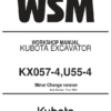 Kubota KX057-4 U55-4 Excavator Workshop Manual - Image 2