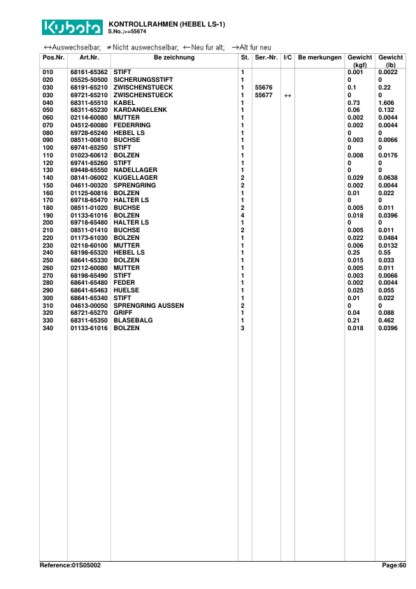 Kubota KX36HS Diesel Engine Parts Manual - Image 4