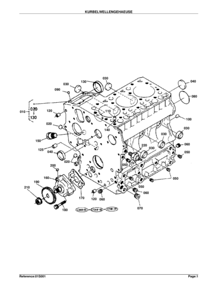 Kubota KX36HS Diesel Engine Parts Manual - Image 2