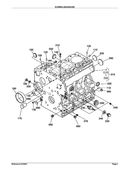 Kubota KX412SV Diesel Engine Parts Manual - Image 2