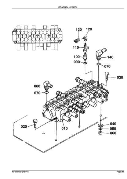 Kubota KX412SV Diesel Engine Parts Manual - Image 10