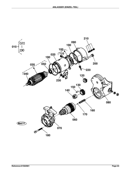 Kubota KX41HS Diesel Engine Parts Manual - Image 11
