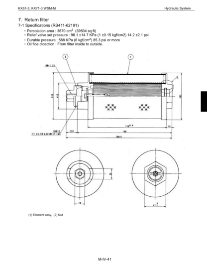 Kubota KX61-3 KX71-3 Excavator Workshop Manual - Image 10