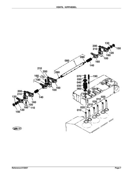 Kubota KX61H Nº50001,55000 Diesel Engine Parts Manual - Image 3