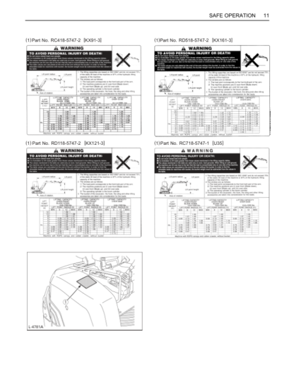 Kubota KX91-3 KX121-3 K161-3 U35 Operators Manual - Image 5