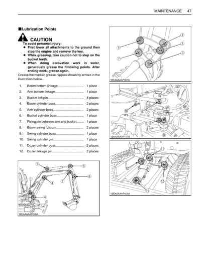 Kubota KX91-3 U35-3  Excavator Operators Manual - Image 13