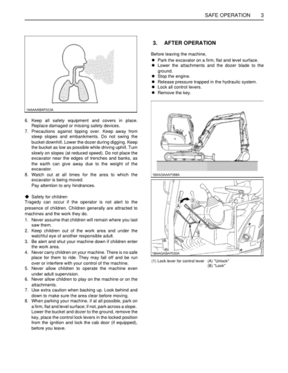 Kubota KX91-3 U35-3  Excavator Operators Manual - Image 3