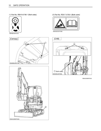 Kubota KX91-3 U35-3  Excavator Operators Manual - Image 6