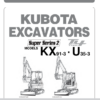 Kubota KX91-3 U35-3  Excavator Operators Manual - Image 2