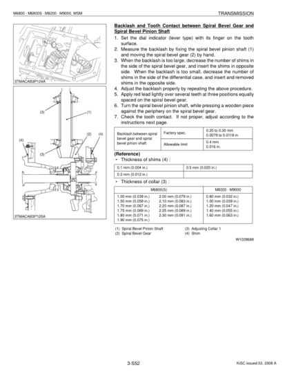 Kubota M6800 M6800S M8200 M9000 Tractor Workshop Manual - Image 7