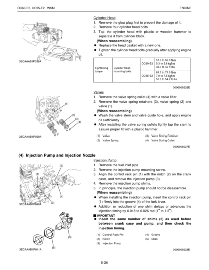 Kubota OC60-E2,OC95-E2 Diesel Engine Workshop Manual - Image 10