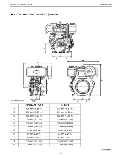 Kubota OC60-E2,OC95-E2 Diesel Engine Workshop Manual - Image 3