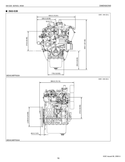 Kubota SM-E2B Diesel Engine Workshop Manual - Image 5