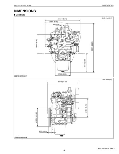 Kubota SM-E2B Diesel Engine Workshop Manual - Image 4