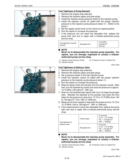 Kubota SM-E2B Diesel Engine Workshop Manual - Image 11
