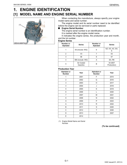 Kubota SM-E4B Diesel Engine Workshop Manual - Image 7