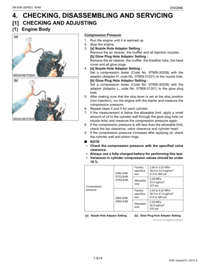 Kubota SM-E4B Diesel Engine Workshop Manual - Image 12