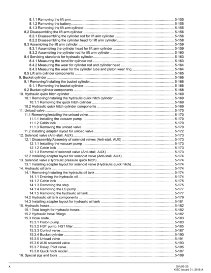 Kubota SVL95-2s Loader Workshop Manual - Image 5