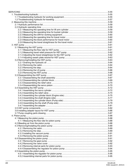 Kubota SVL95-2s Loader Workshop Manual - Image 3