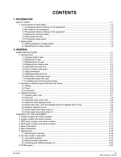 Kubota SVL95-2s Loader Workshop Manual - Image 10