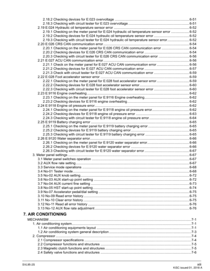 Kubota SVL95-2s Loader Workshop Manual - Image 8