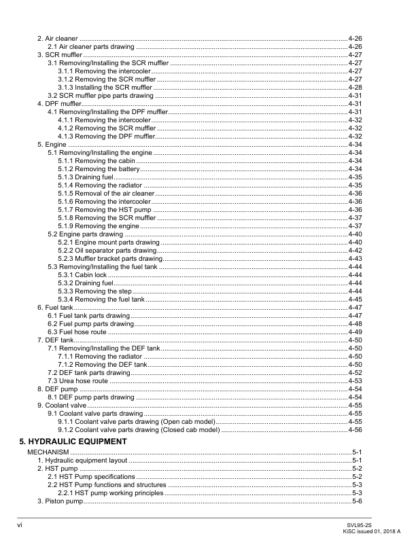 Kubota SVL95-2s Loader Workshop Manual - Image 13