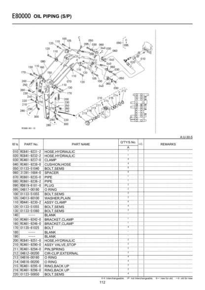 Kubota U-30-5 Excavator Parts Catalog - Image 6