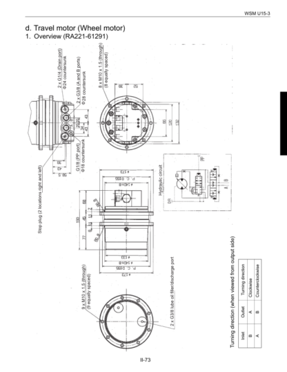 Kubota U15-3 Excavator Workshop Manual - Image 12
