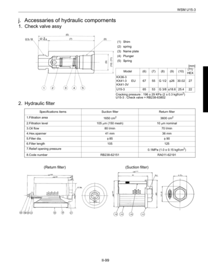 Kubota U15-3 Excavator Workshop Manual - Image 5